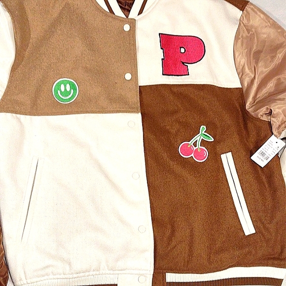 Rare Pacsun Patchwork Varsity Jacket - Picture 3 of 15